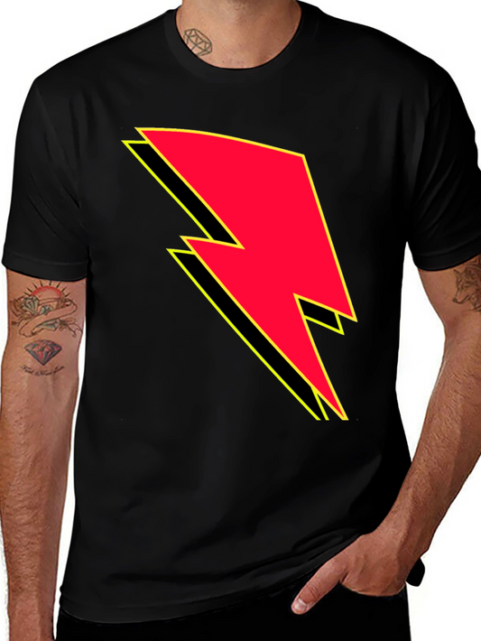 Lightning Bolt Graphic Tee - Black