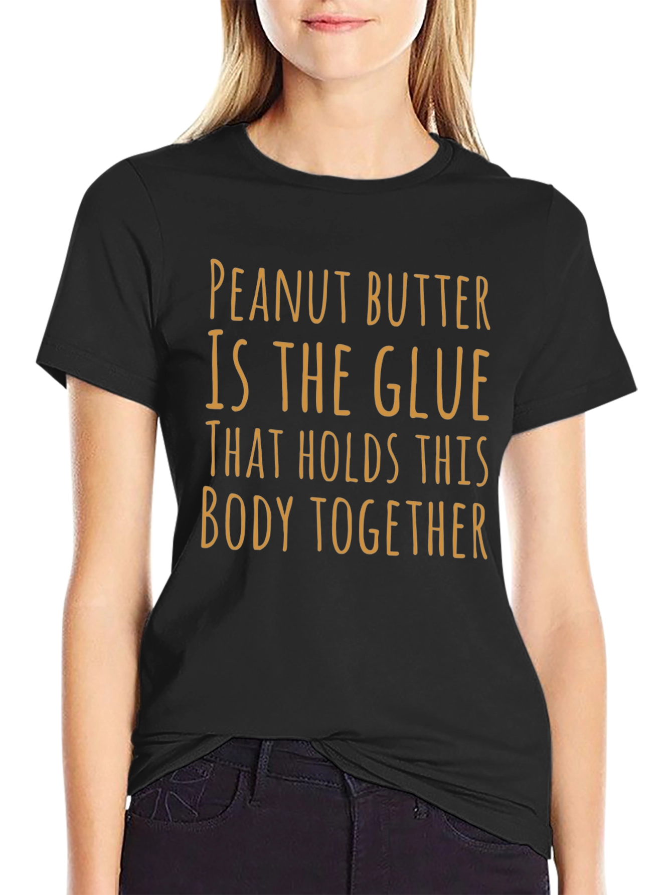 Peanut Butter Glue Body Together Graphic Tee