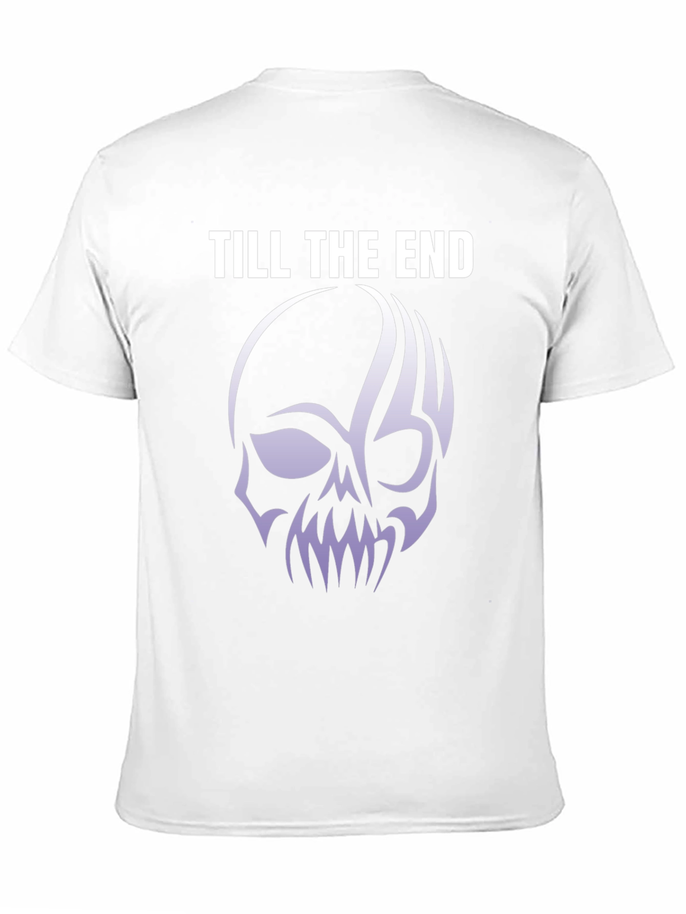 Till The End Skull Graphic Tee - Black