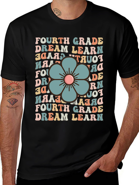 Retro Fourth Grade Dream Learn T-Shirt