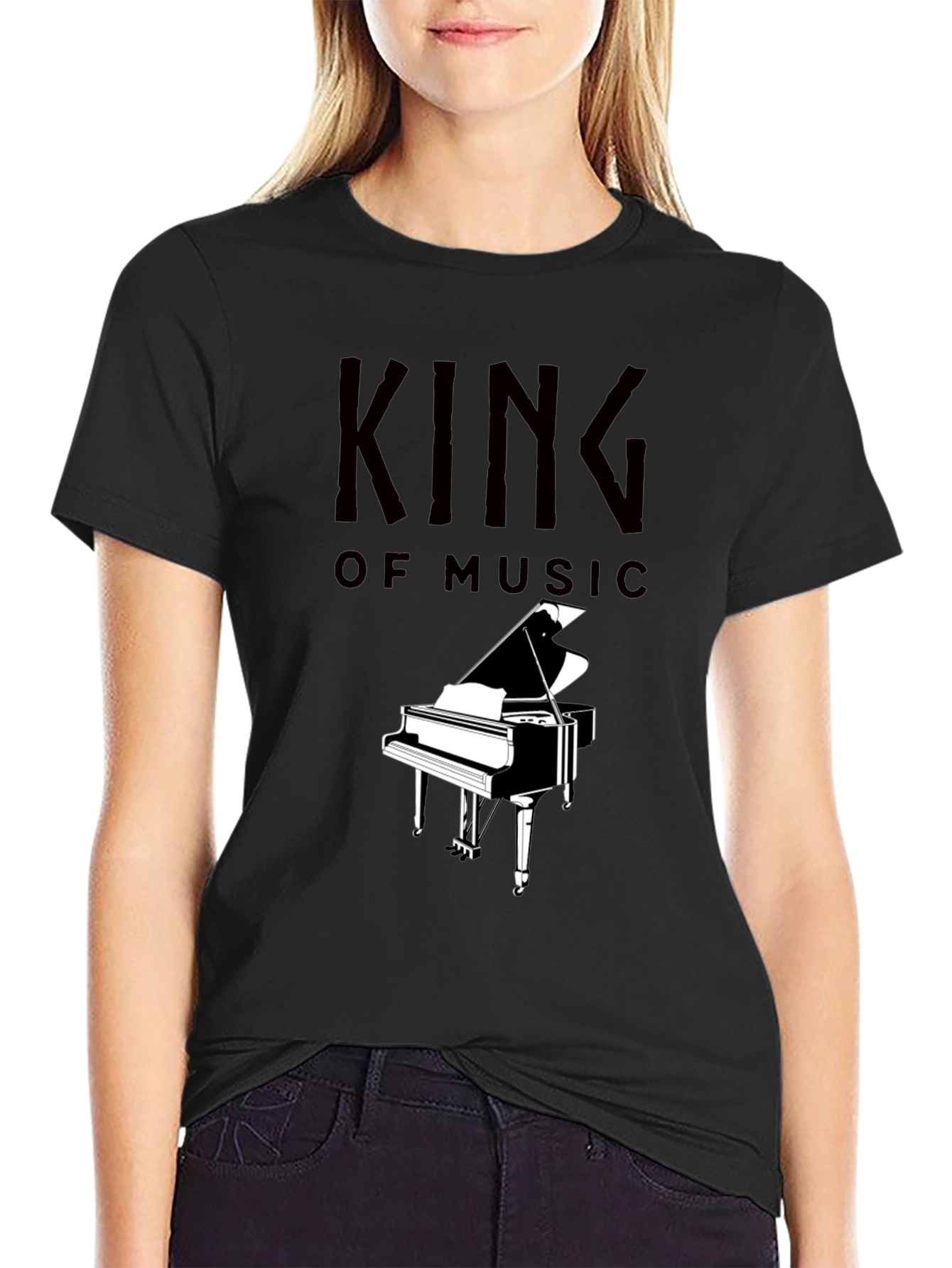 King of Music Piano T-Shirt