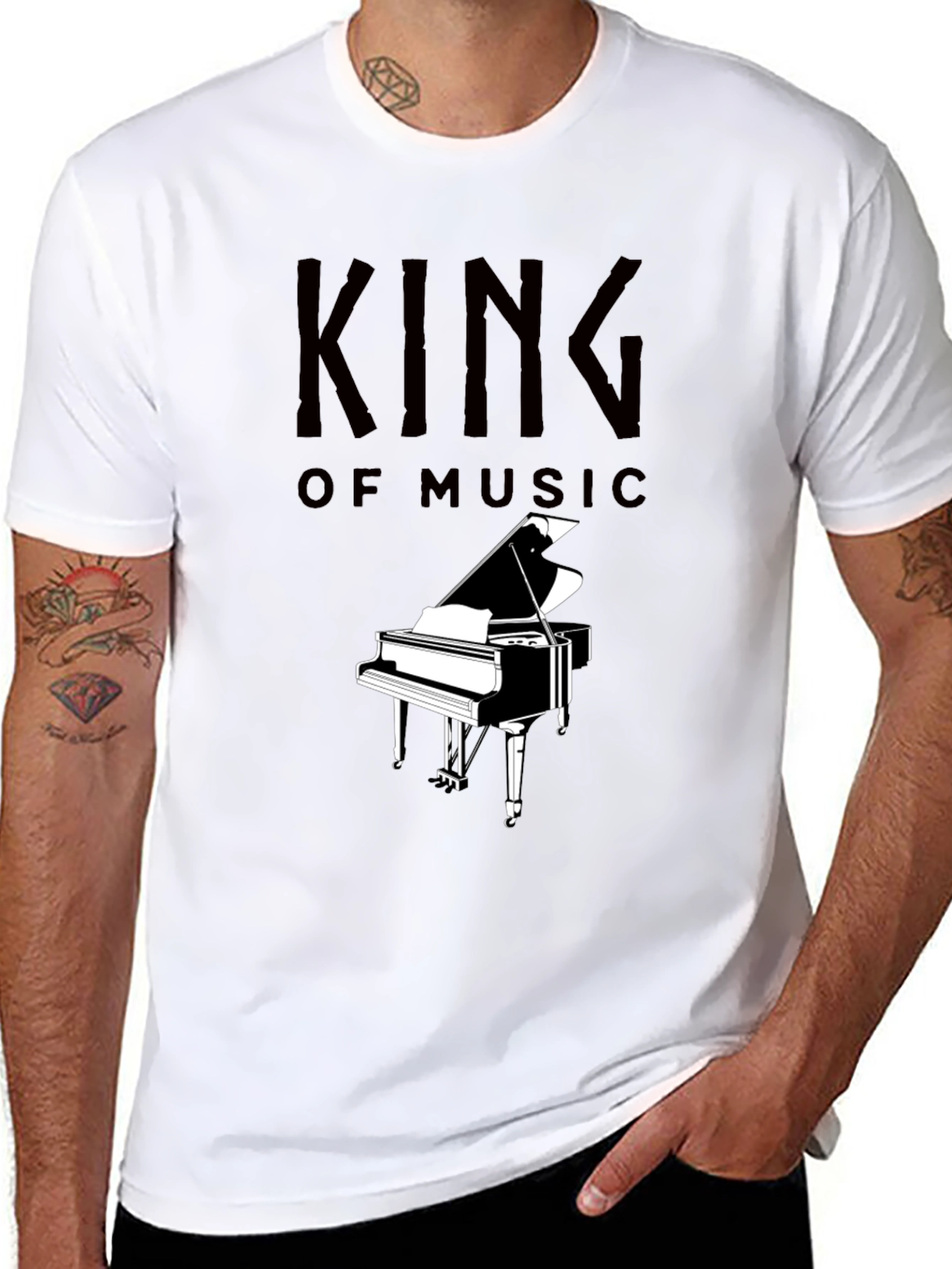 King of Music Piano T-Shirt
