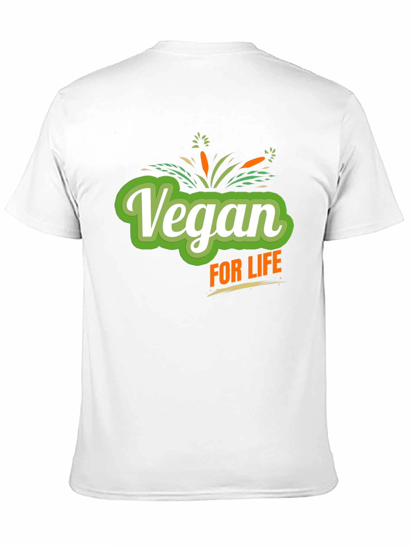 Vegan For Life Graphic Tee - Black