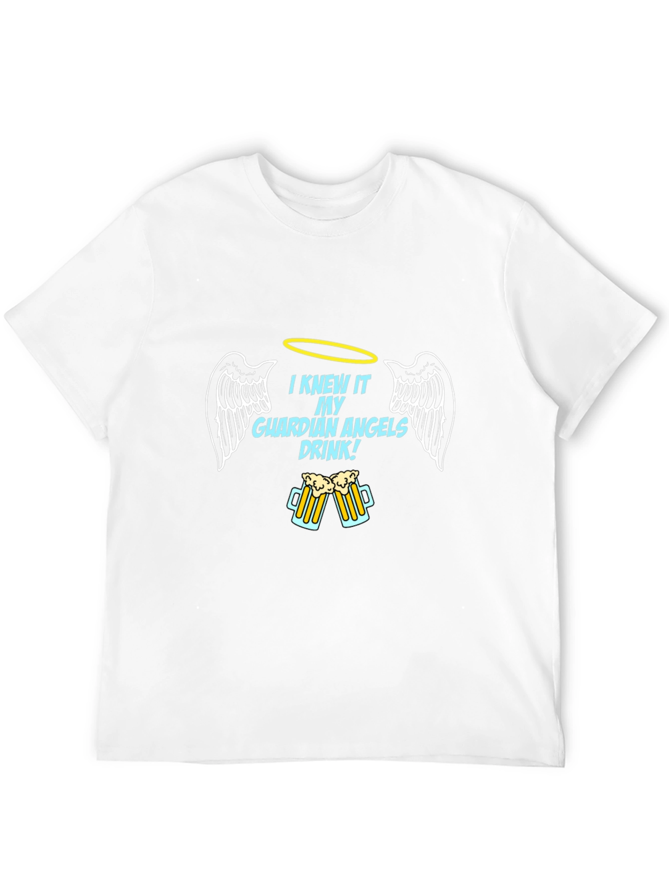 Guardian Angel Drink Black T-Shirt