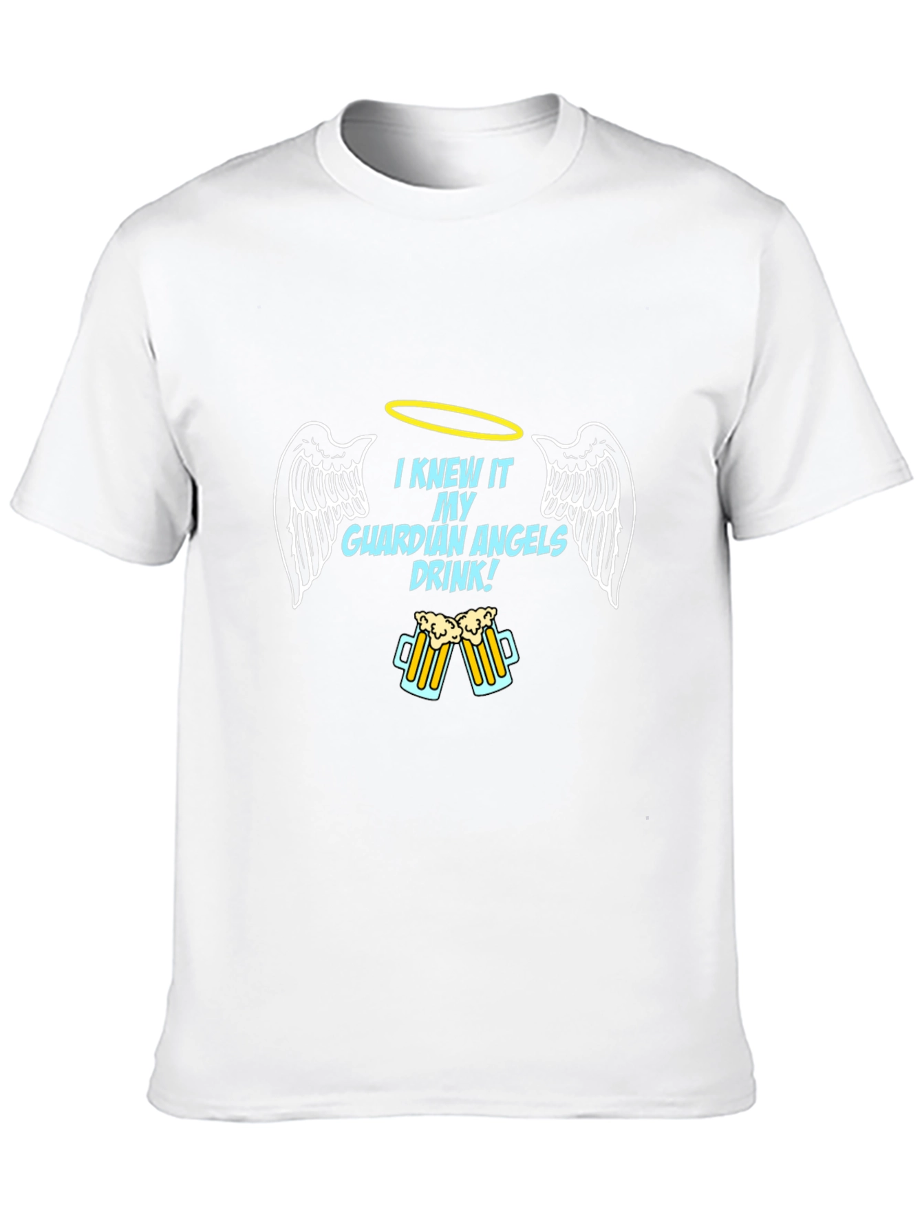 Guardian Angel Drink Black T-Shirt