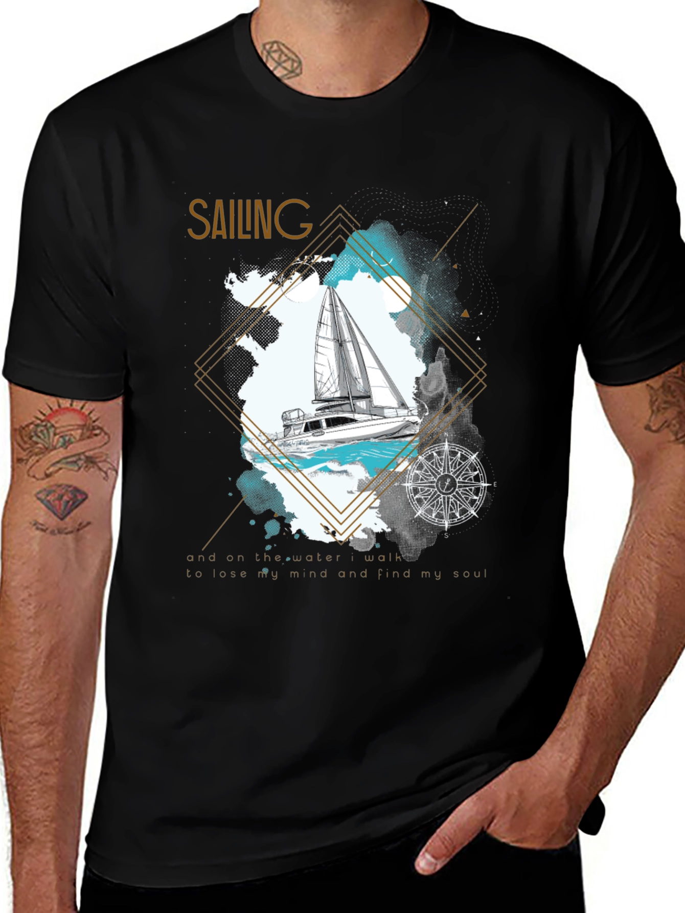 Sailing Graphic T-Shirt - Nautical Adventure Tee