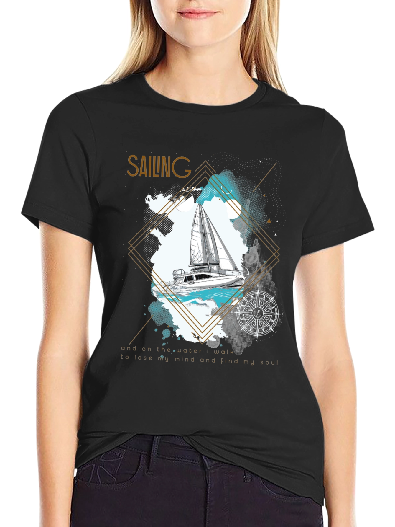 Sailing Graphic T-Shirt - Nautical Adventure Tee