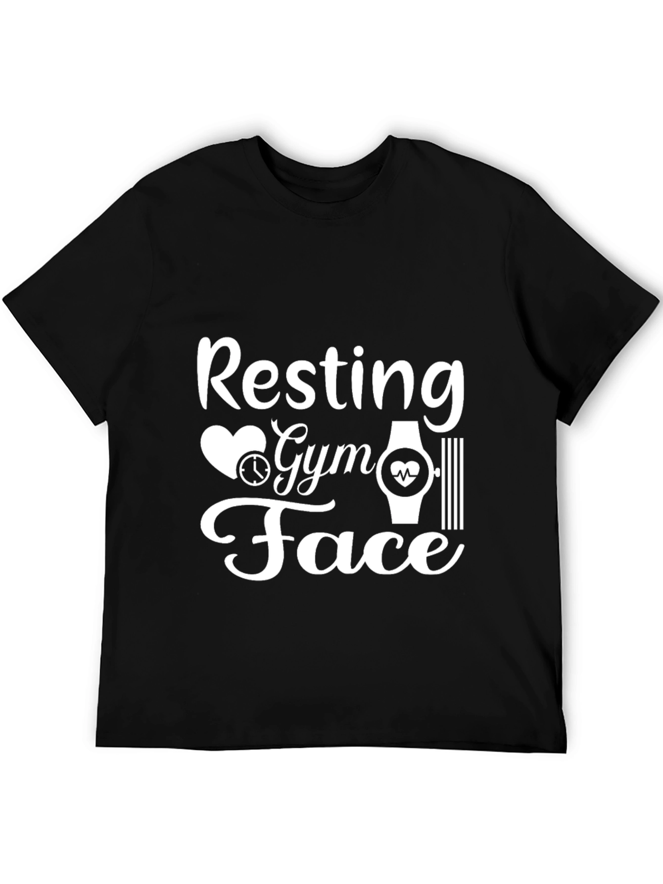 Resting Gym Face Black T-Shirt