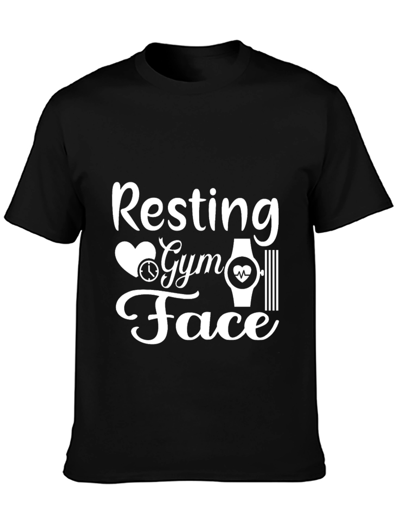 Resting Gym Face Black T-Shirt