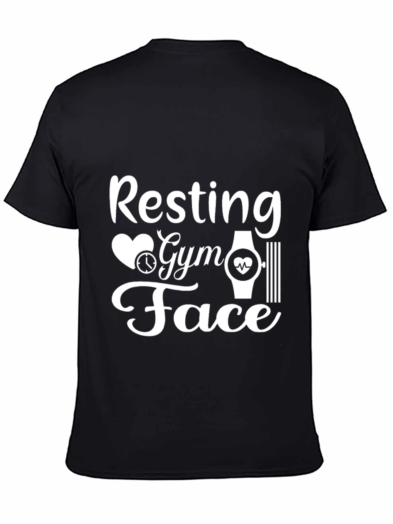 Resting Gym Face Black T-Shirt