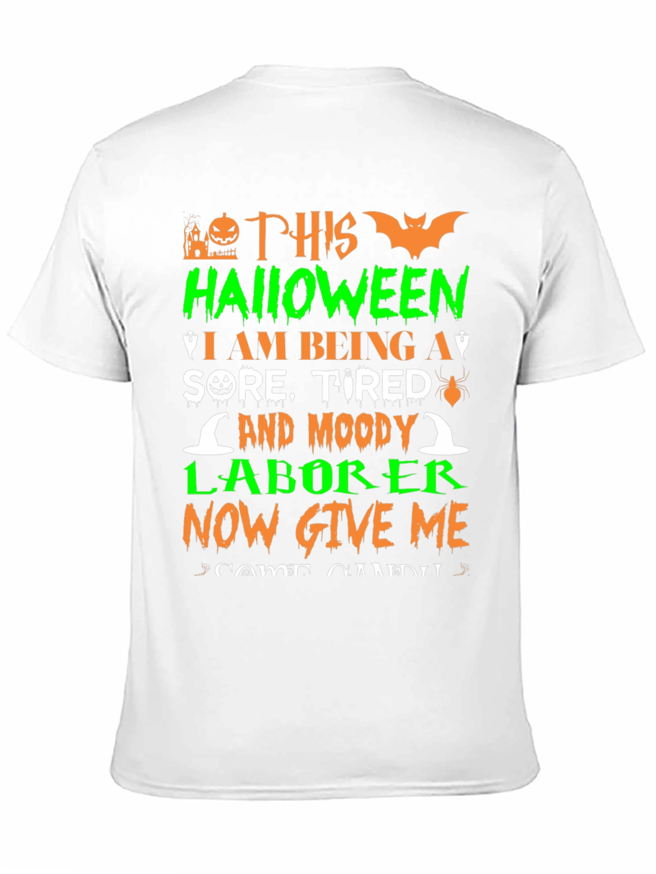 Halloween Sore Tired Moody Laborer T-Shirt
