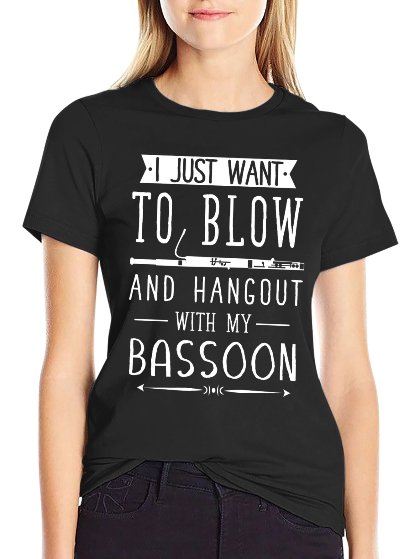 Bassoon Player T-Shirt: Blow & Hangout Tee
