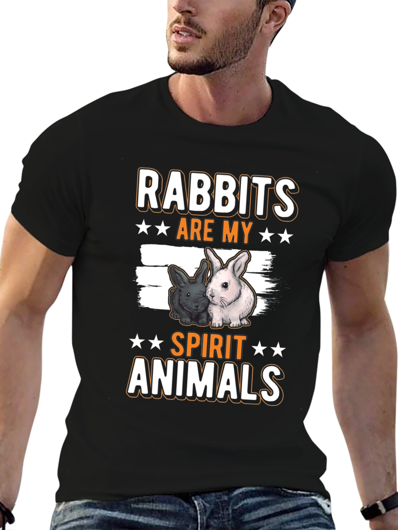 Rabbits Are My Spirit Animals Graphic T-Shirt