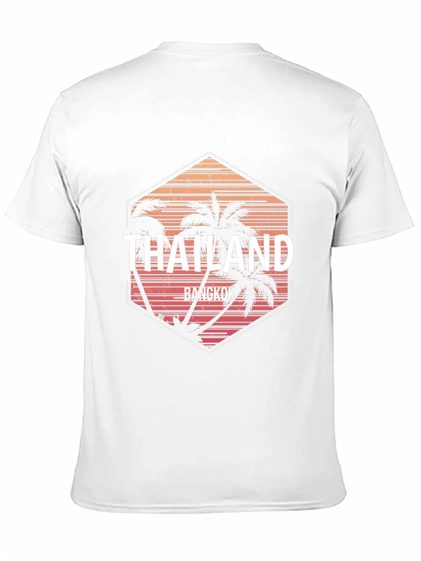 Thailand Bangkok Palm Tree Graphic T-Shirt