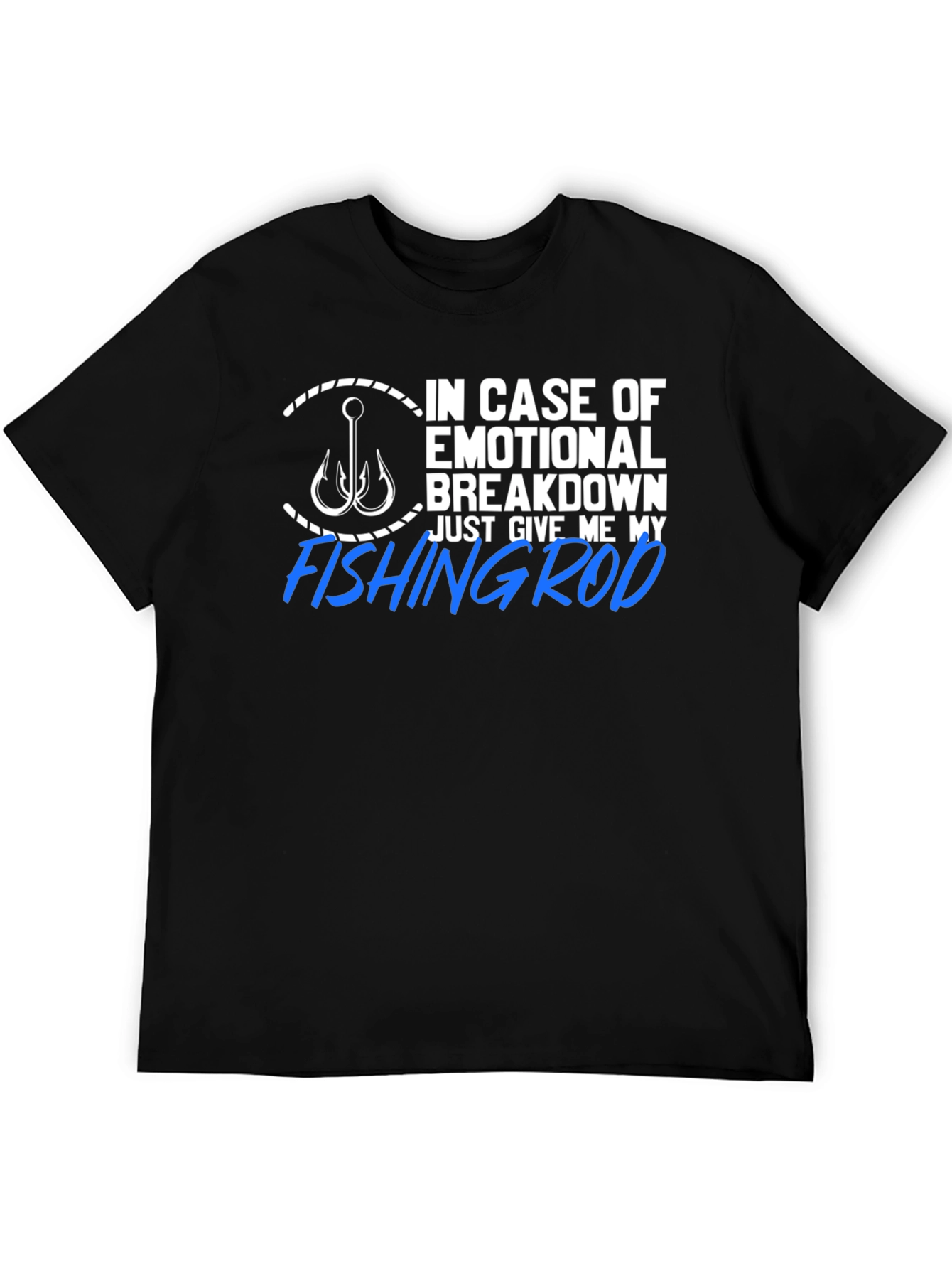 Fishing Rod T-Shirt - Emotional Rescue Humor