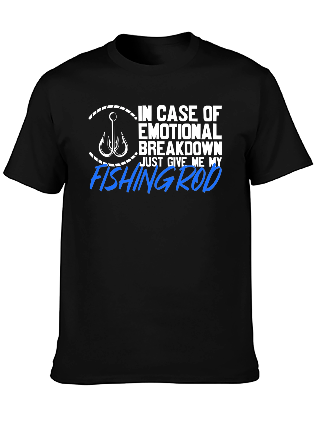 Fishing Rod T-Shirt - Emotional Rescue Humor