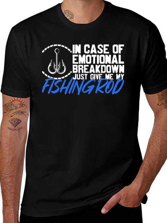 Fishing Rod T-Shirt - Emotional Rescue Humor