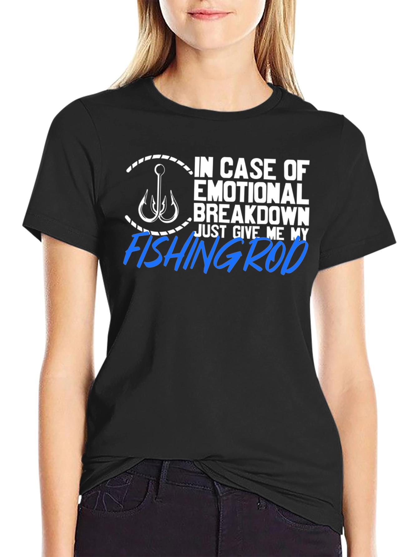 Fishing Rod T-Shirt - Emotional Rescue Humor