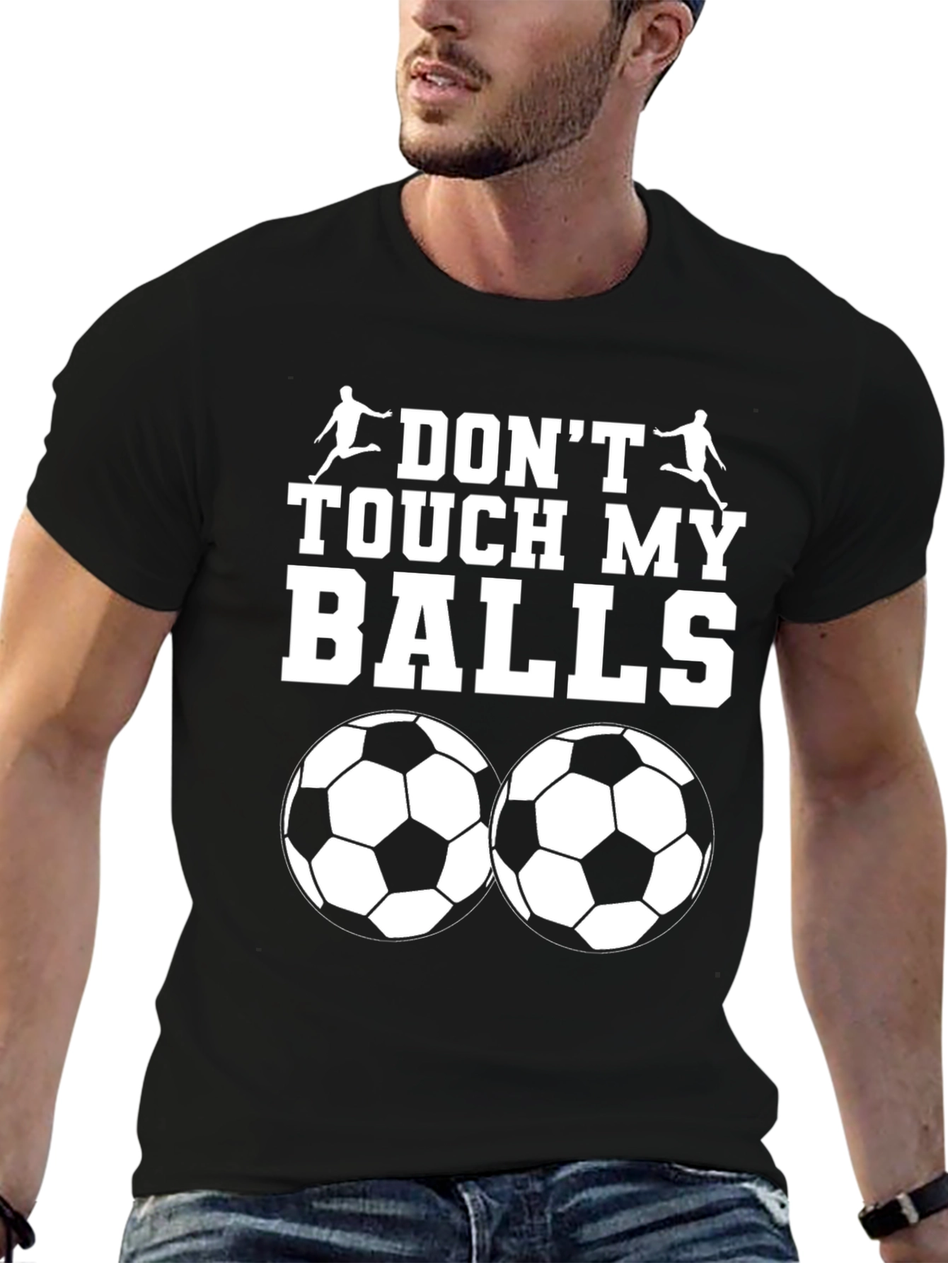 Funny Soccer Balls Graphic T-Shirt