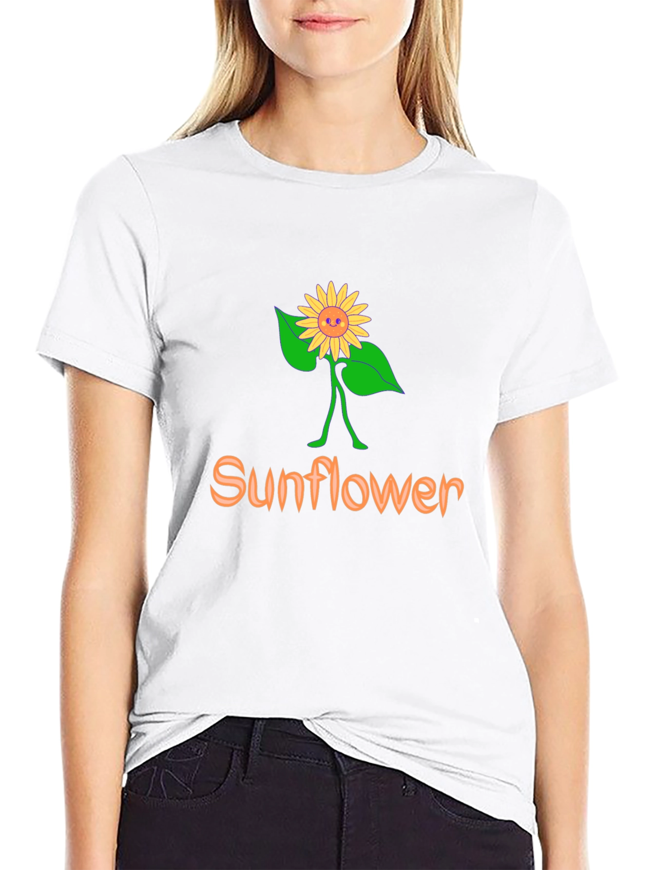 Sunflower Graphic T-Shirt - Trendy Casual Tee