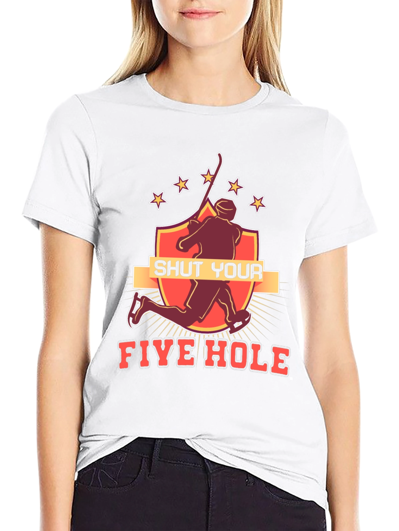 Shut Your Five Hole Hockey T-Shirt