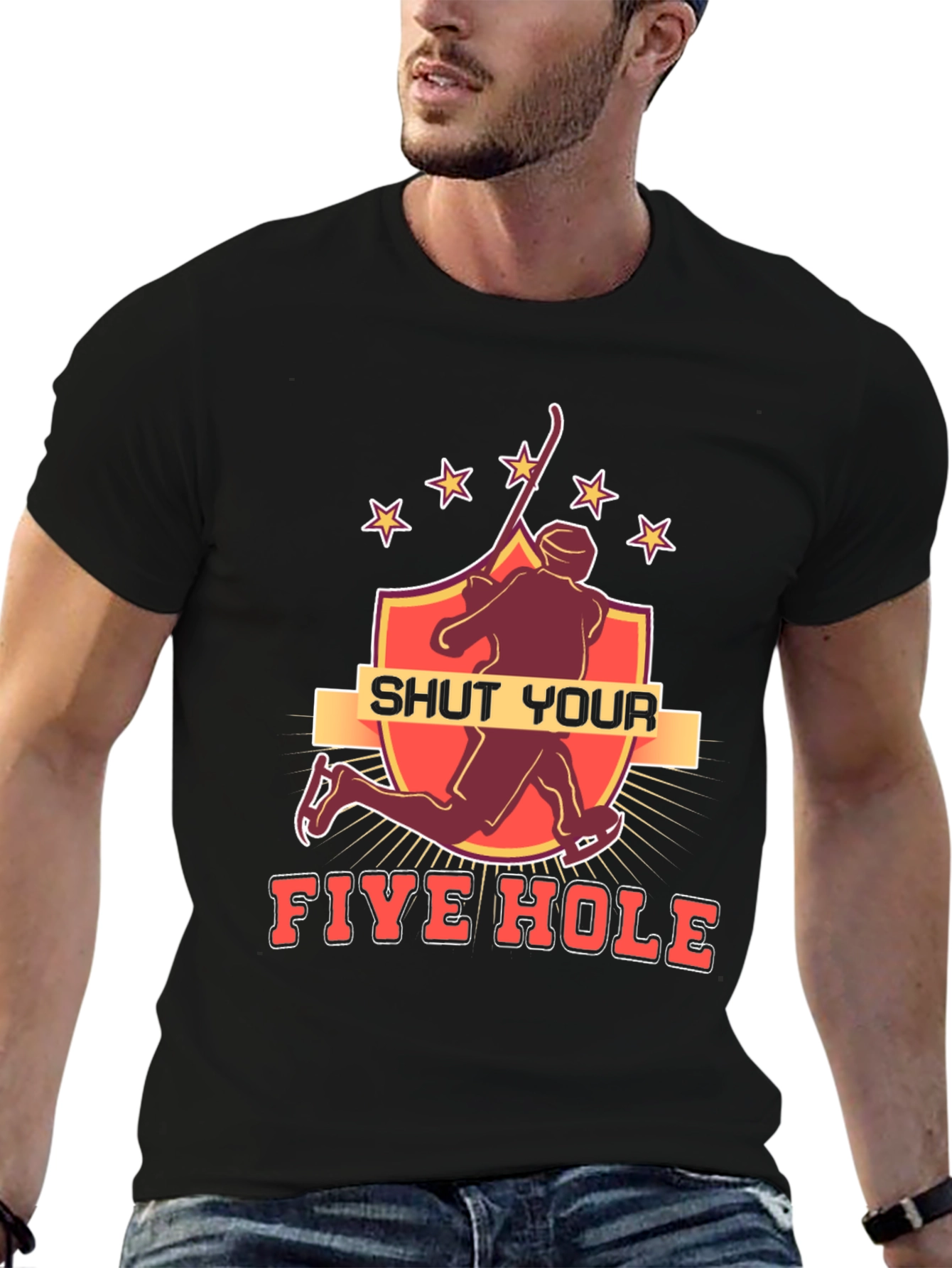 Shut Your Five Hole Hockey T-Shirt