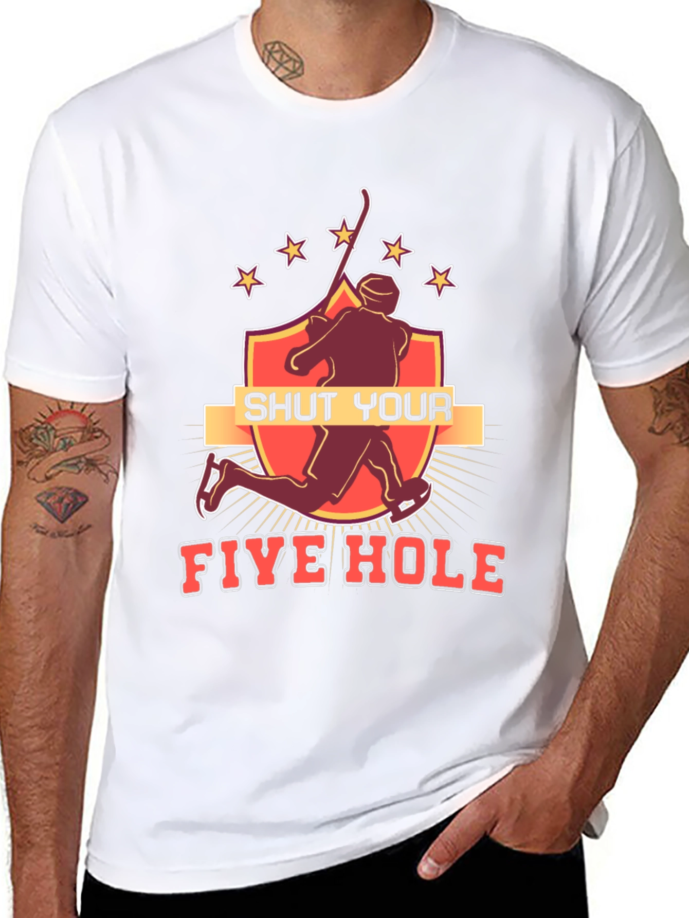 Shut Your Five Hole Hockey T-Shirt