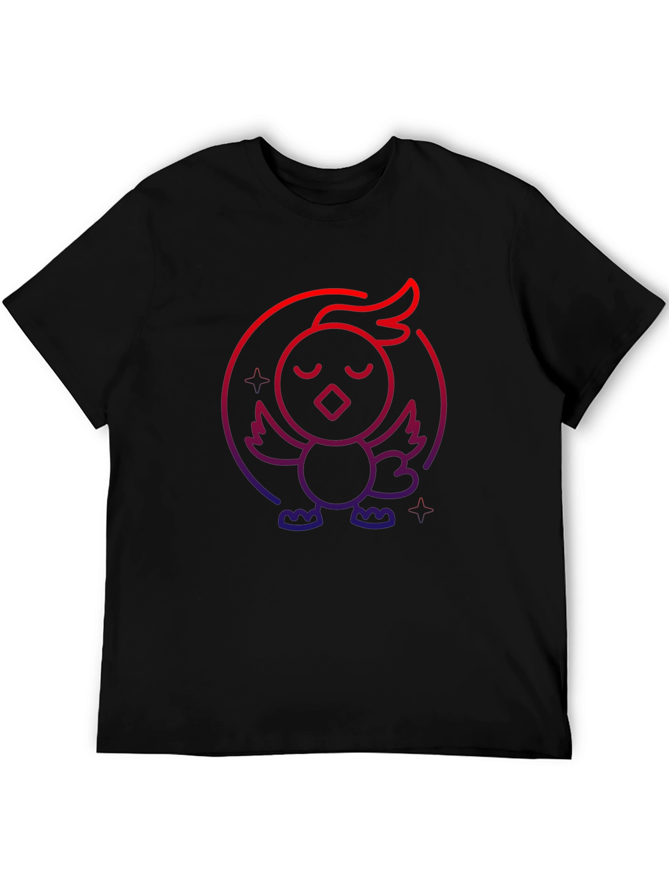 Neon Chicken Graphic Tee - Casual Comfort