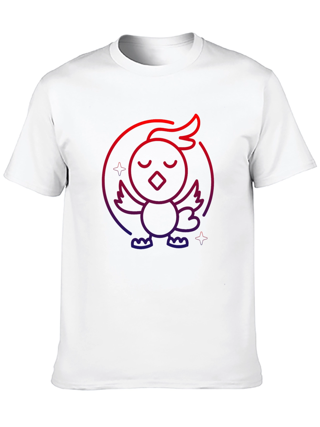Neon Chicken Graphic Tee - Casual Comfort