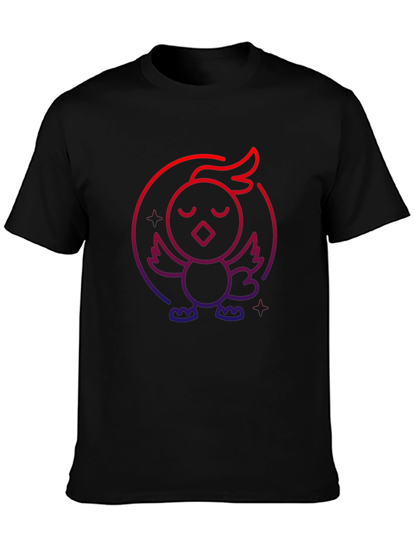 Neon Chicken Graphic Tee - Casual Comfort