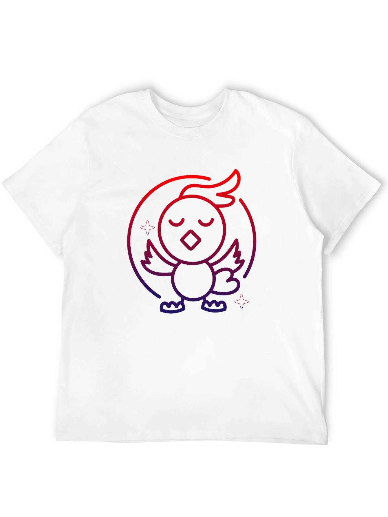 Neon Chicken Graphic Tee - Casual Comfort