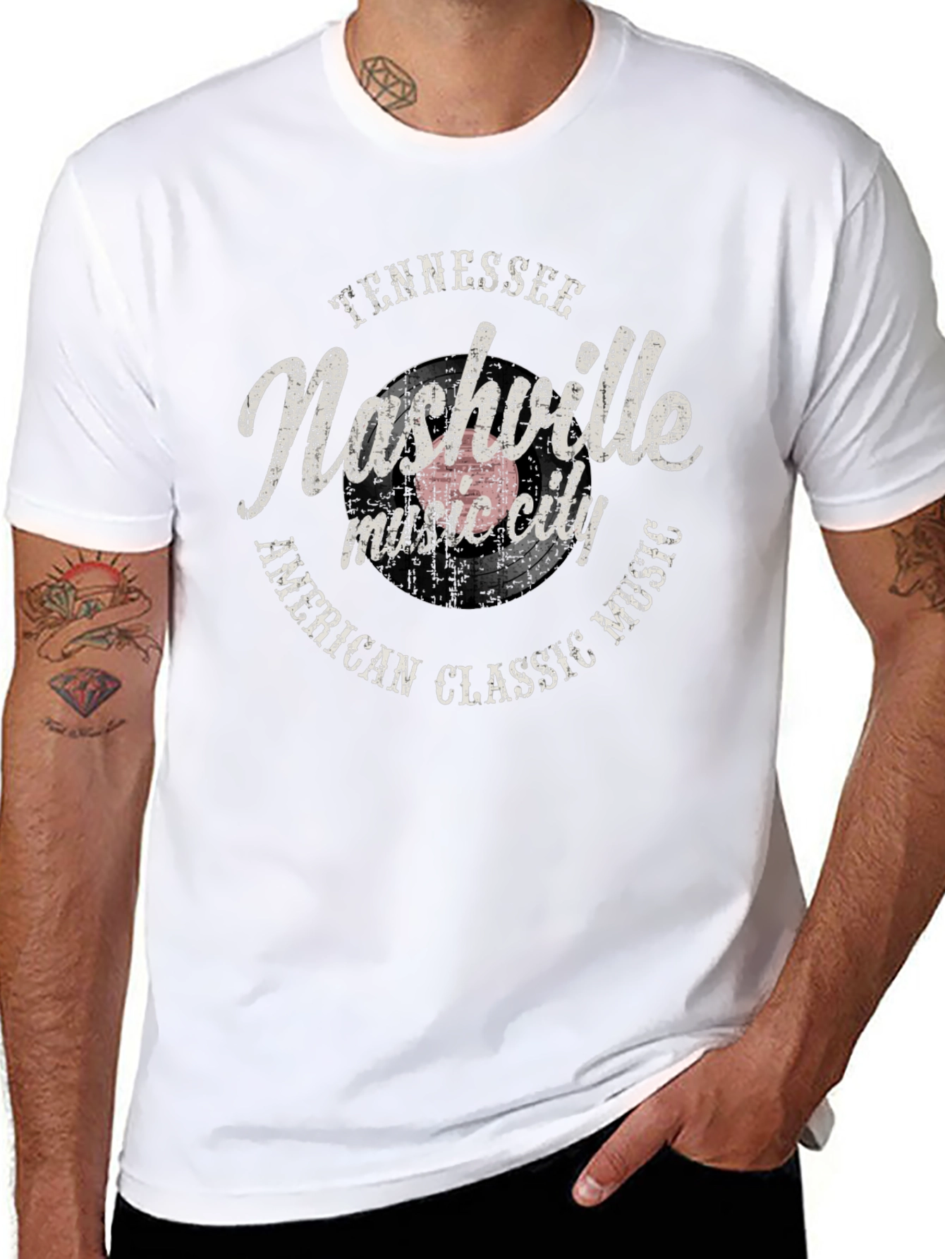 Nashville Tennessee Music City Graphic T-Shirt