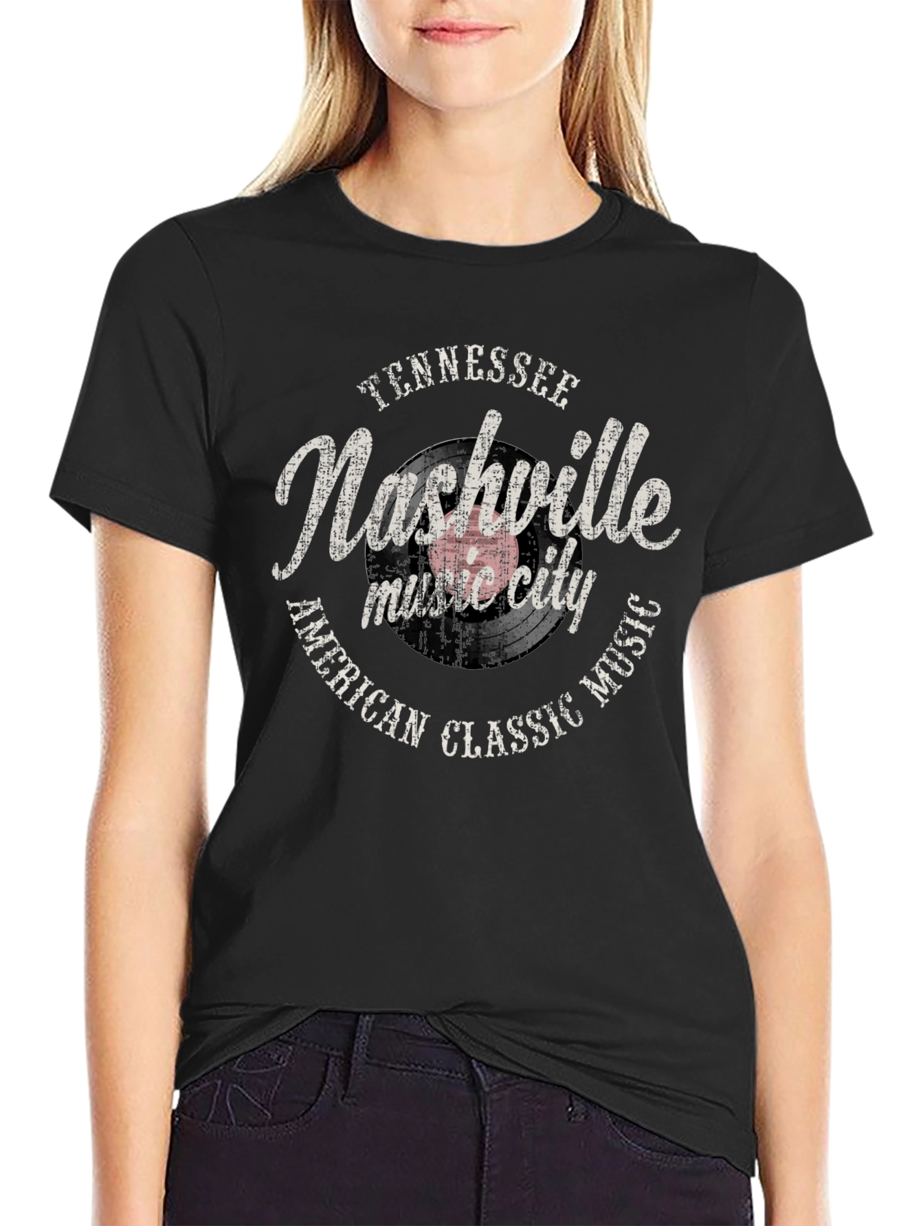 Nashville Tennessee Music City Graphic T-Shirt