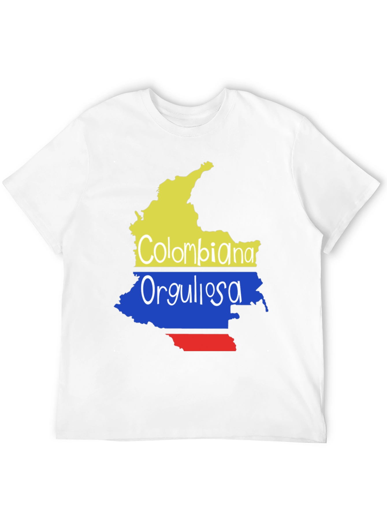 Colombiana Orgullosa Map T-Shirt - Black
