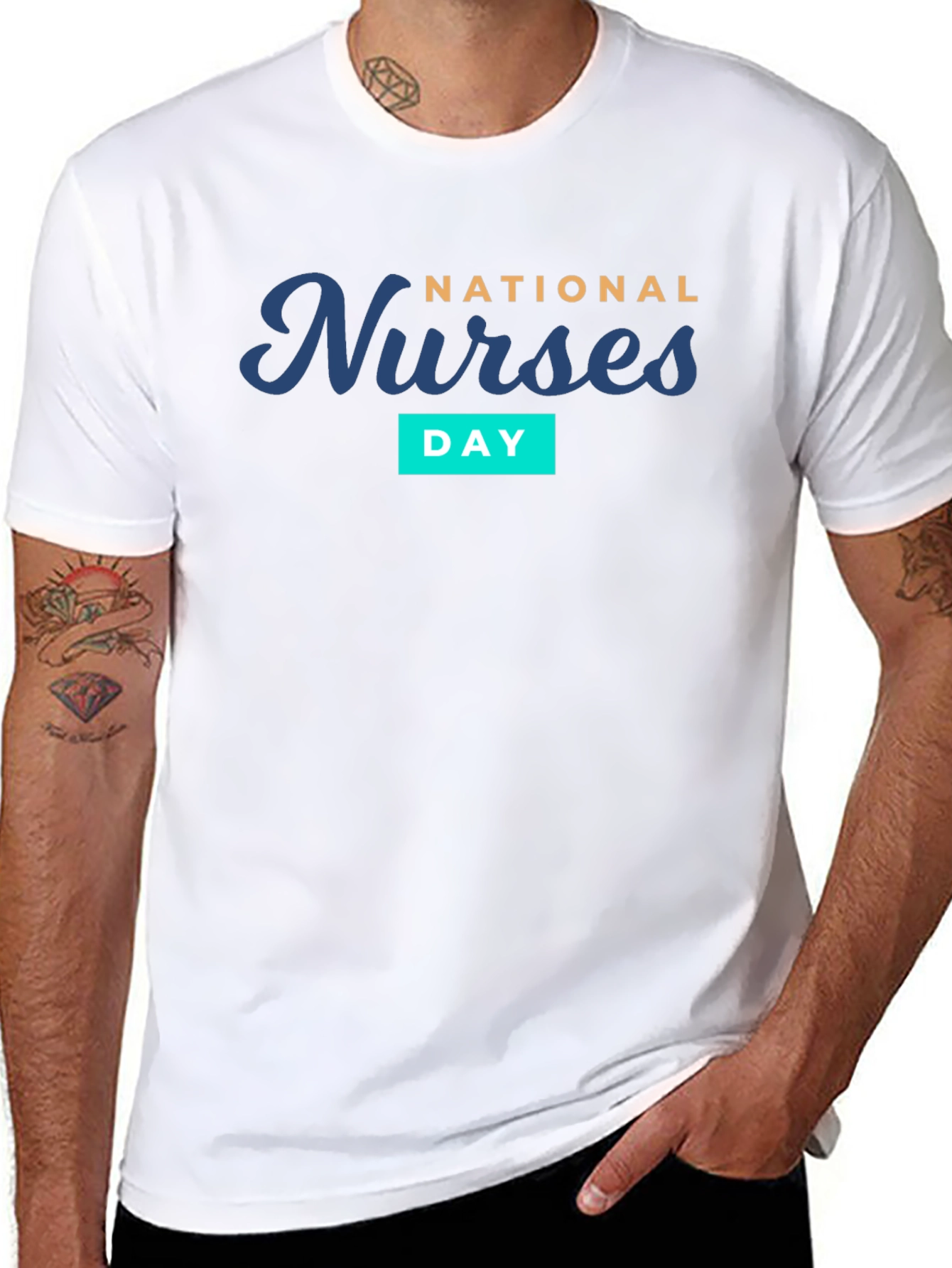 National Nurses Day Black T-Shirt