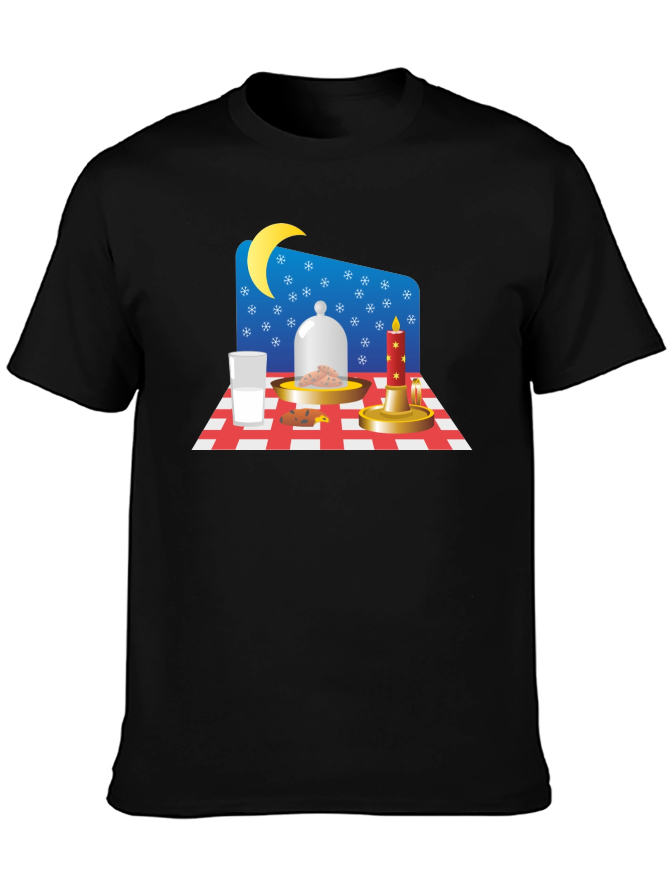 Festive Midnight Snack Graphic Tee - Santas Treat