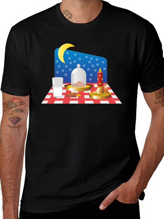 Festive Midnight Snack Graphic Tee - Santas Treat