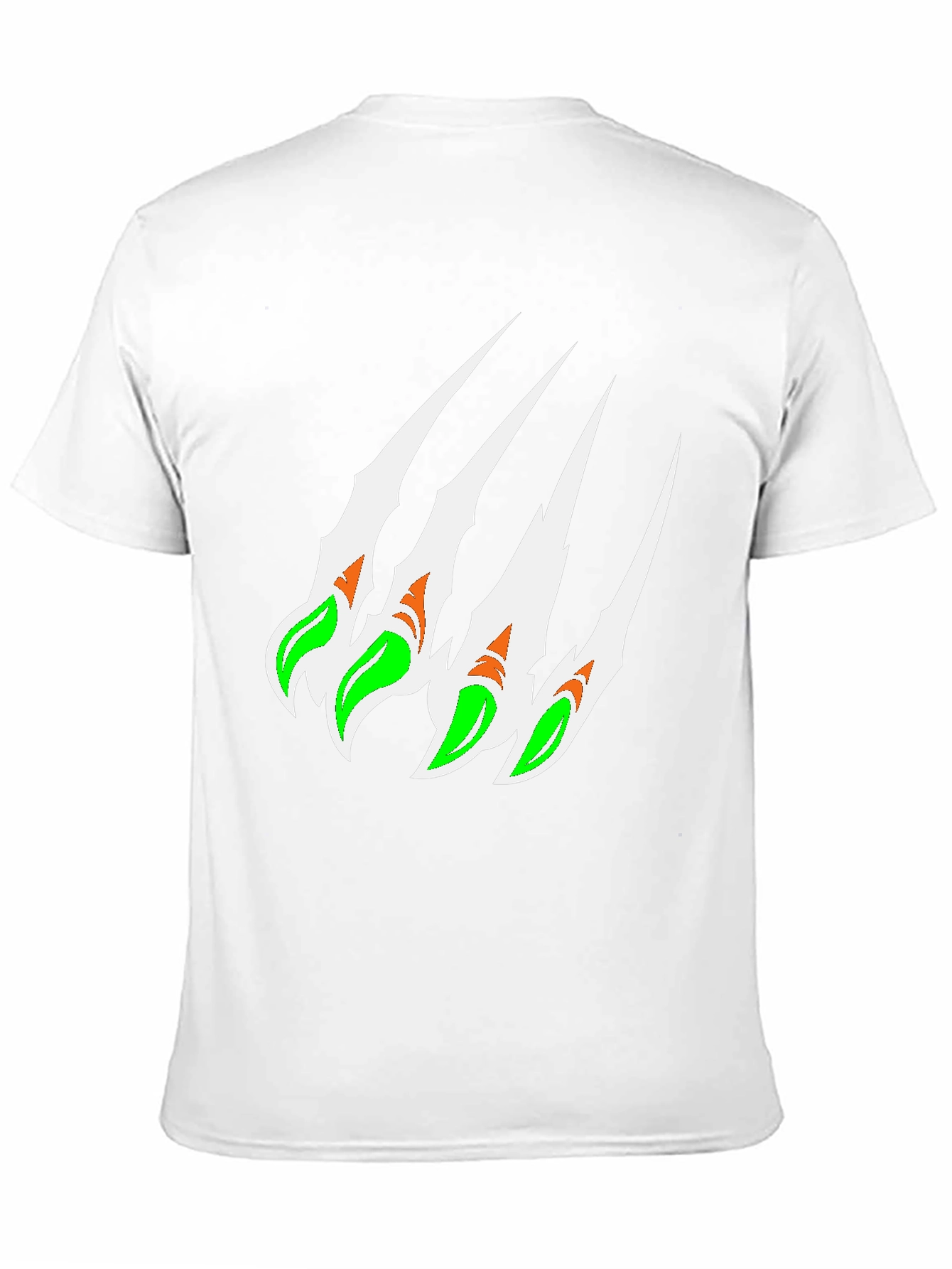 Claw Mark Graphic Print Black T-Shirt