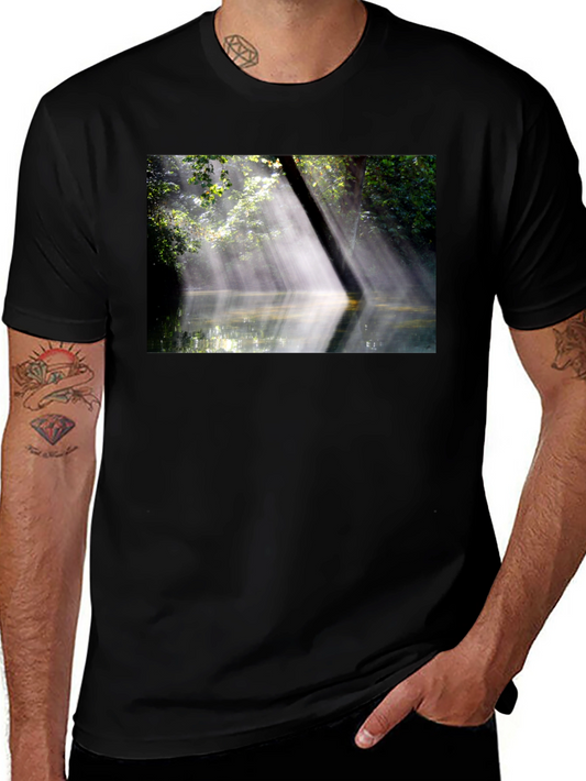 Natures Embrace Tee - Sunlit Forest Design
