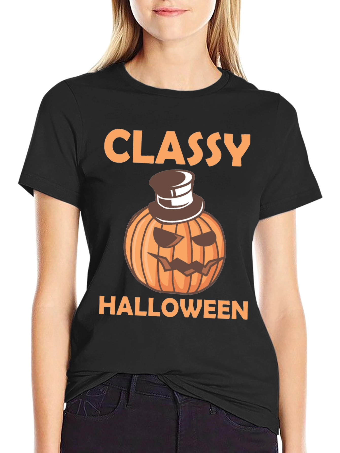 Classy Halloween Pumpkin T-Shirt