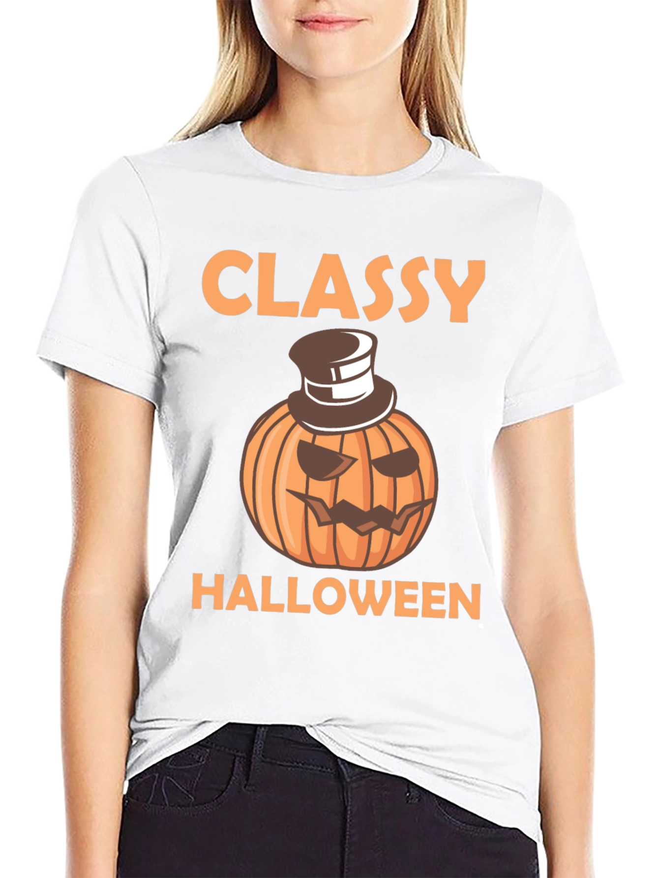 Classy Halloween Pumpkin T-Shirt