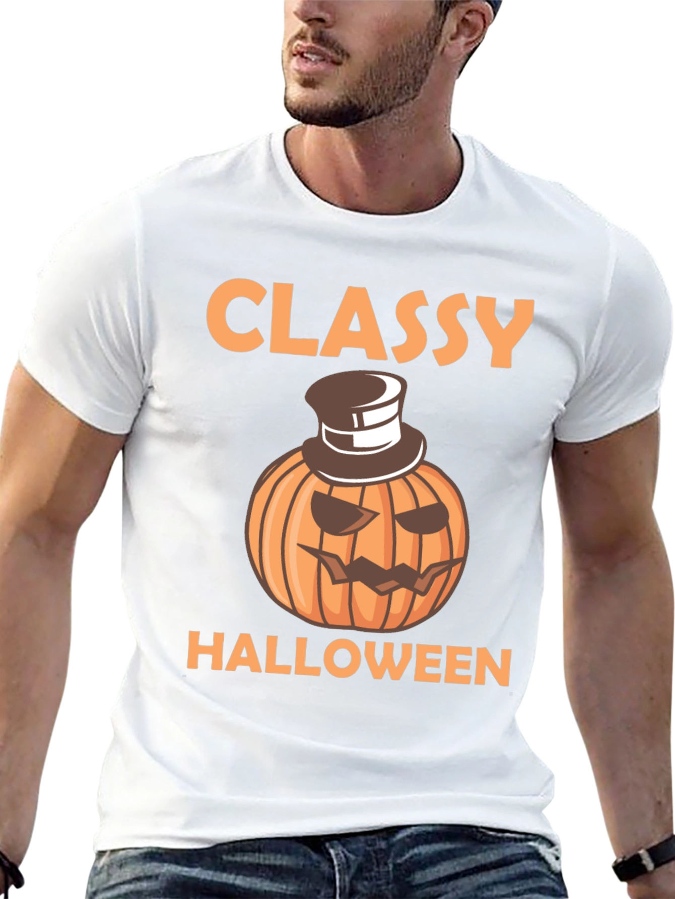 Classy Halloween Pumpkin T-Shirt