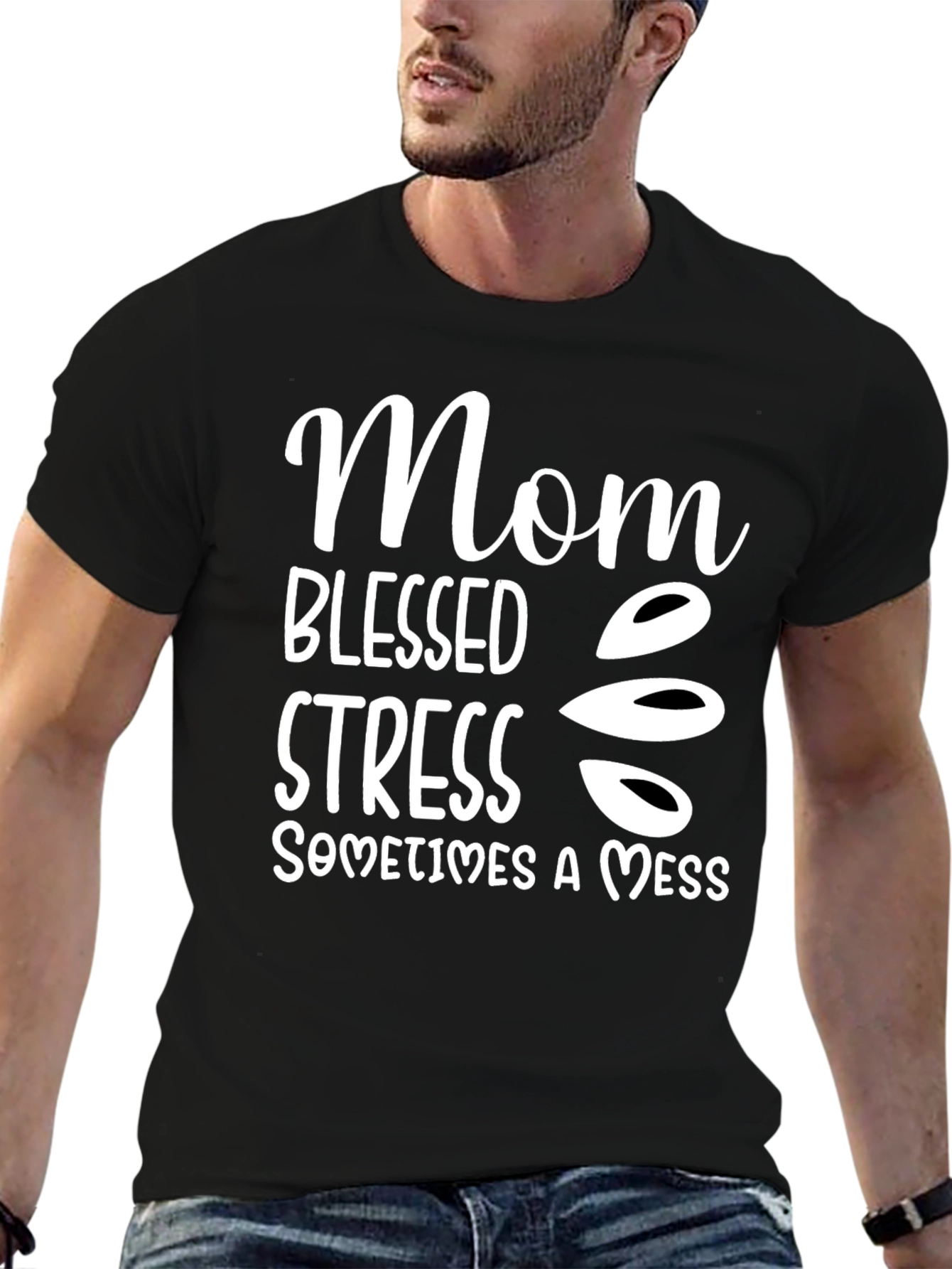 Mom Blessed Stress Mess T-Shirt