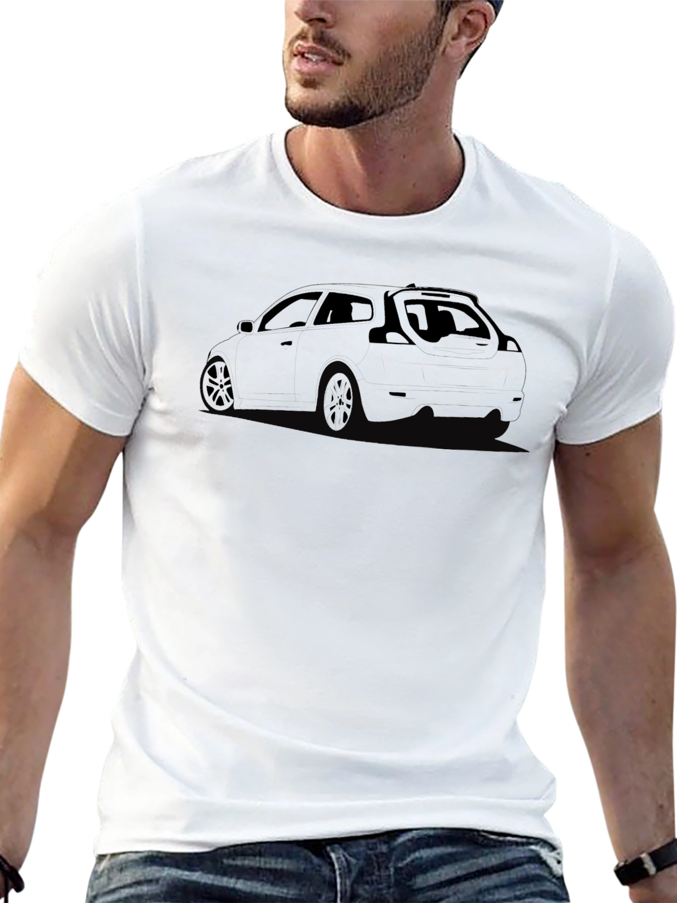 Black Car Graphic Tee - Automotive Enthusiast Apparel