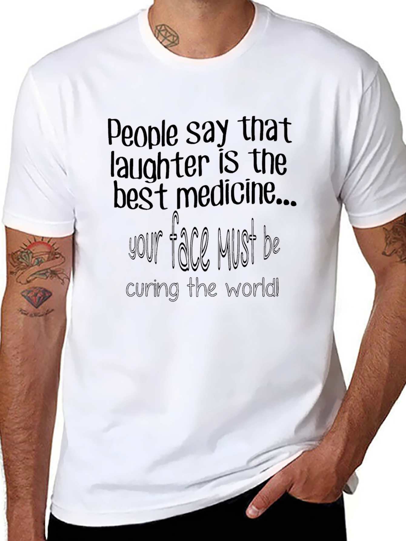 Laughter is Medicine Graphic T-Shirt