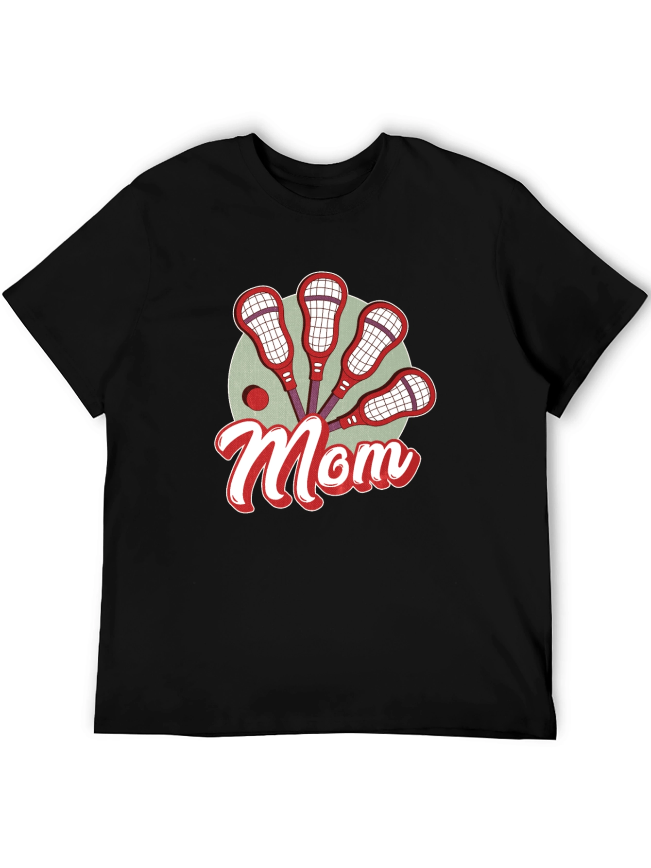 Lacrosse Mom Graphic T-Shirt - Black