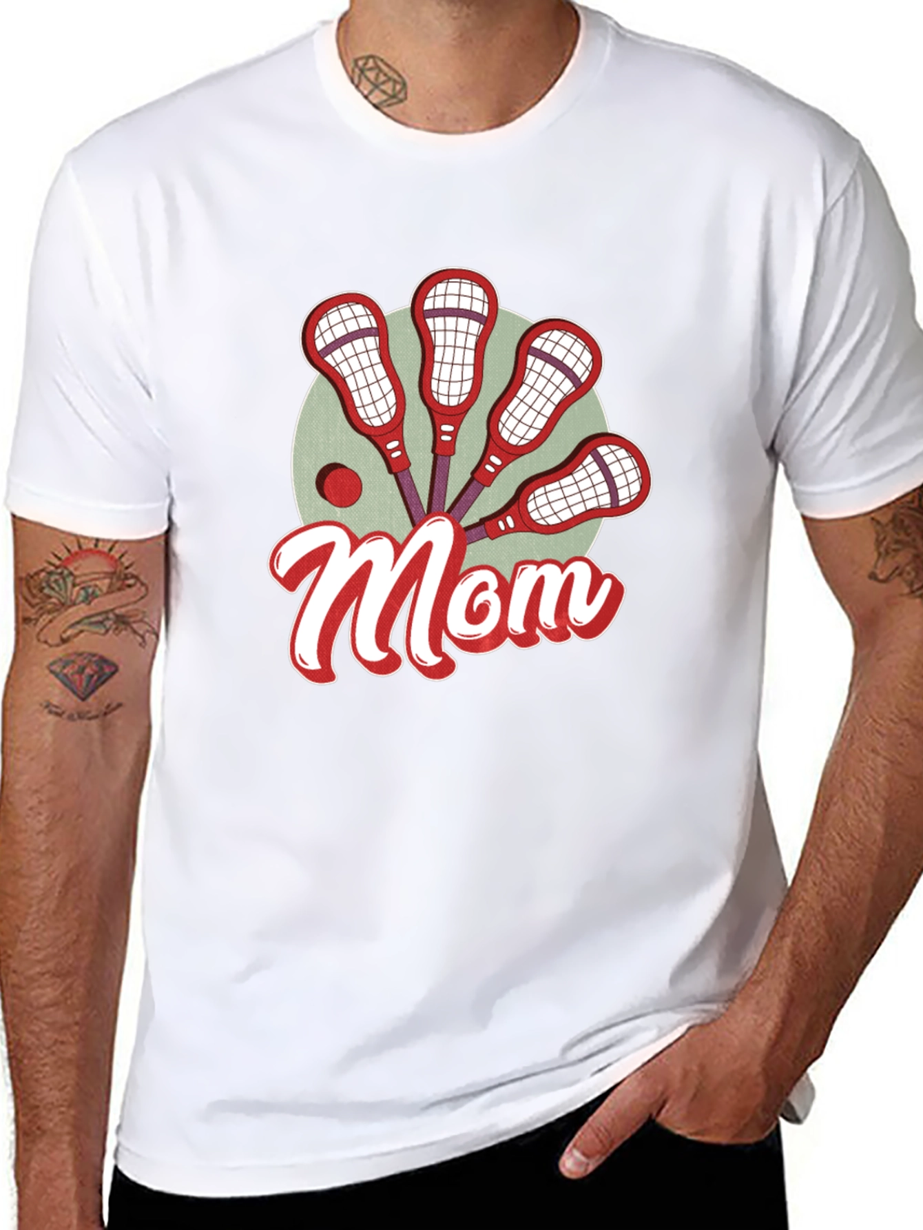 Lacrosse Mom Graphic T-Shirt - Black