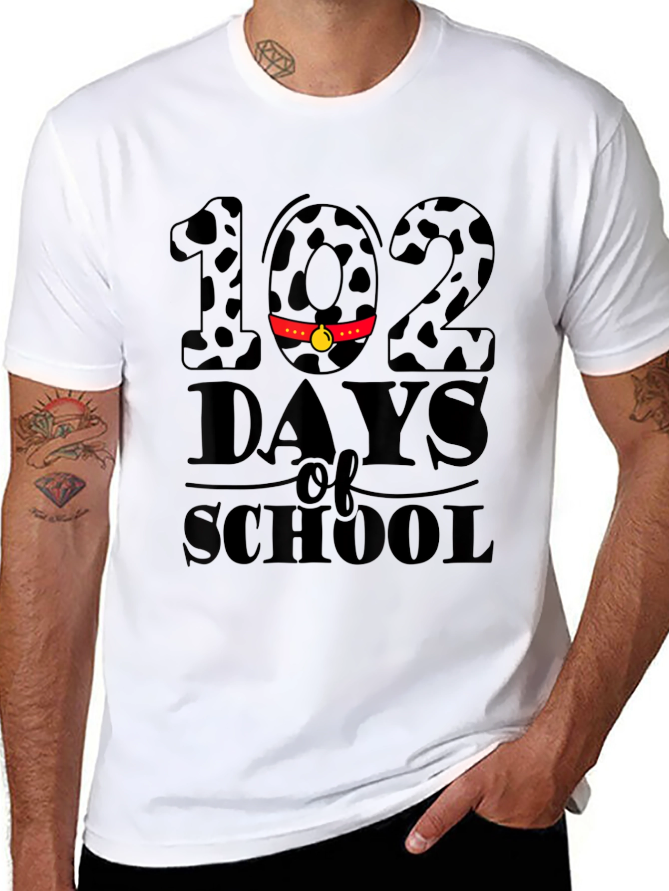 102 Days of School Dalmatian T-Shirt
