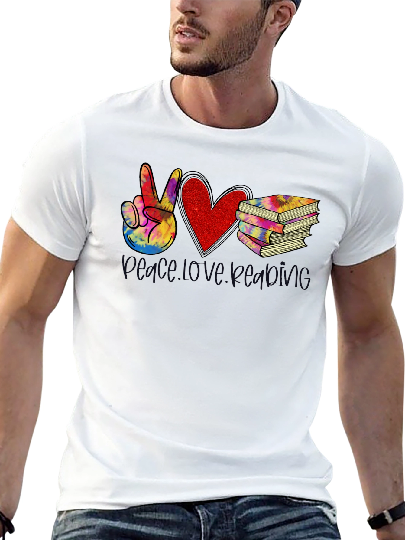 Peace Love Reading T-Shirt