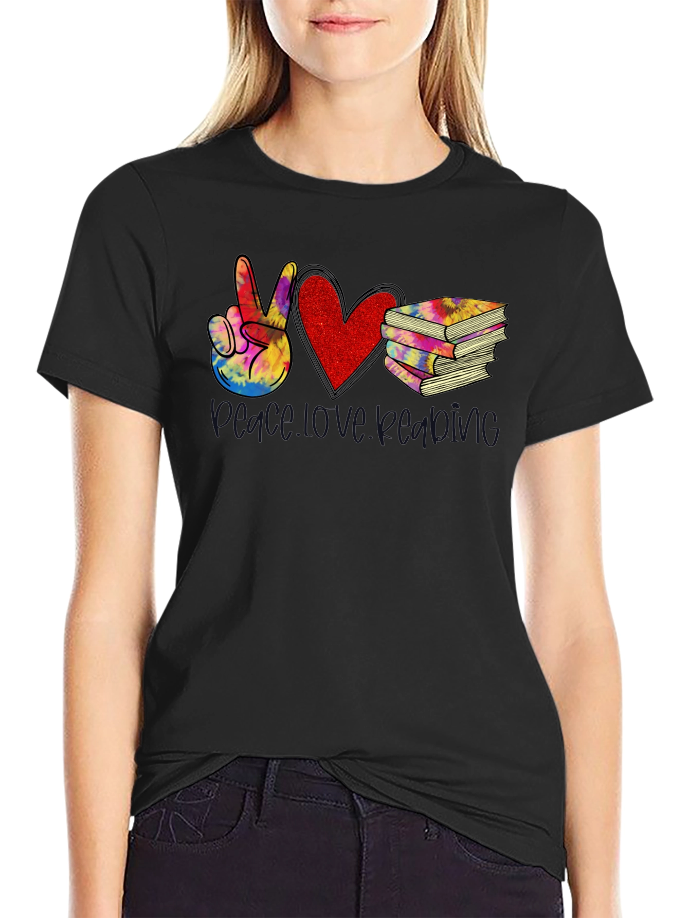 Peace Love Reading T-Shirt